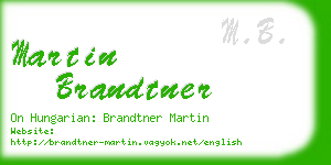 martin brandtner business card